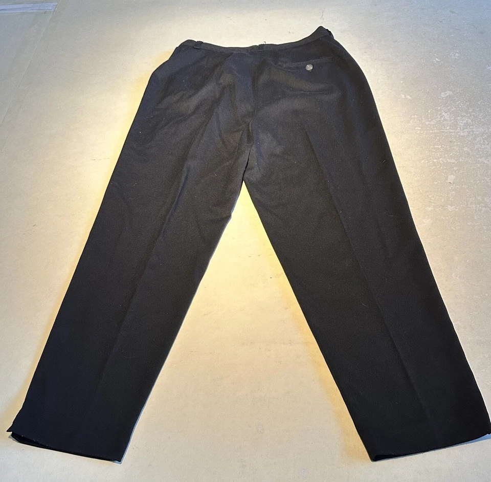 Pantalón Crazy Horse Mujer Negro Tejido Sarga Pierna Cónica Cintura H A Medida Talla 12P Usado Foto 3 de 4