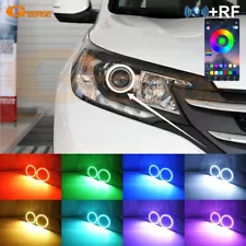 For Honda CR-V CRV 2012 2013 2014 Multi Color RGB LED Angel Eyes Bluetooth APP