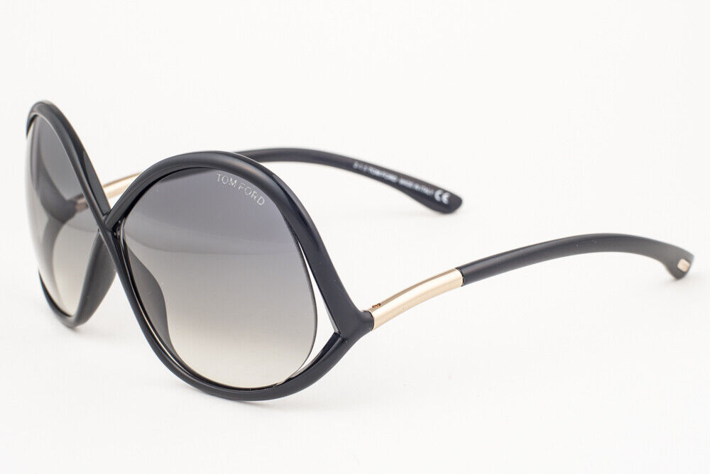 Tom Ford Ivanna Black / Gray Gradient Sunglasses TF372 01B Tom Ford Ivanna Black / Gray Gradient Sunglasses TF372 01B