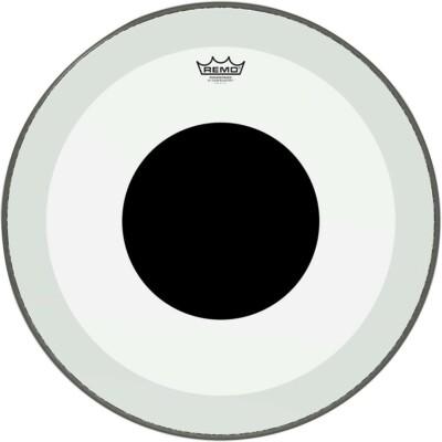Remo Powerstroke 3 Clear Bass Drum Head with Black Dot 22 in.