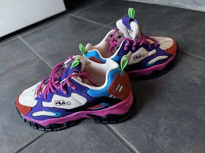 Retro Multicolored Fila Sneakers Fila Renno Retro Colorful Leather Sneakers Shoes M 5 / W 7  main image 4