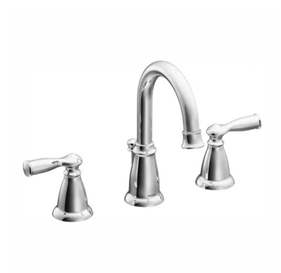 MOEN Banbury 8 in. Widespread 2-Handle High-Arc Bathroom Faucet in Chrome