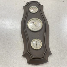 VINTAGE AIRGUIDE MCM LOOK WEATHER STATION THERMOMETER BAROMER HUMIDITY - LBN