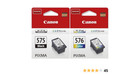 Originale Canon PG-575-XL + CL-576-XL - Kit 2 Cartucce  TR4750 4751 TS3500 3550
