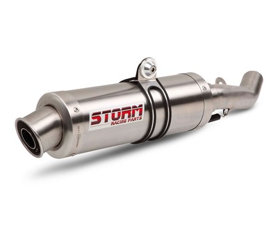 Line Completo Storm By Mivv GP Nero Inox Per Yamaha YZF-R125 (2008-2013) - Nuovo