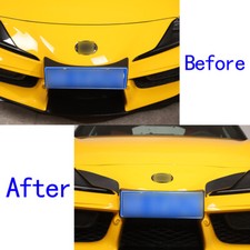 Carbon Fiber Car Headlight Eyebrow Decorat Trim Cover For Toyota Supra A90 19-20