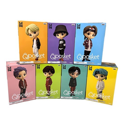BTS TinyTAN Q Posket A color 7 types Set Banpresto Qposket
