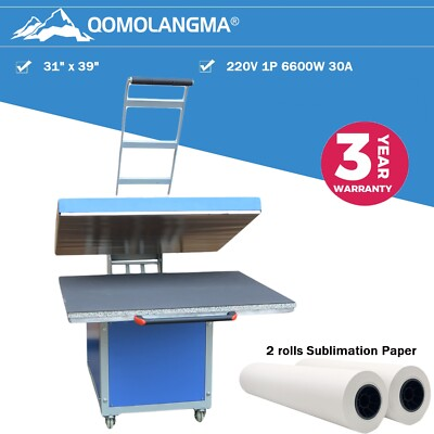#ad 6600W 31in x 39in Large Format Manual Transfer Heat Press Machine Local pickup $1999.00