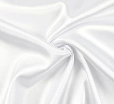 Edler SATIN Stoff fließender Fall & leicht elastisch WEIß EUR 9,98/m - Bild 1 von 2