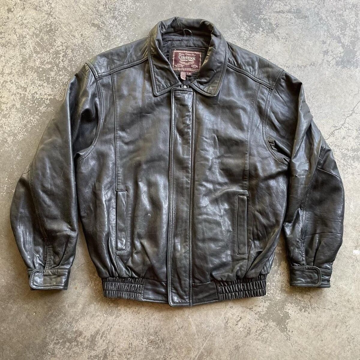 colebrook black leather jacket size L | eBay colebrook black leather jacket size L | eBay