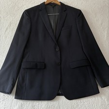 Banana Republic Blazer Mens 42R Navy Blue Wool 2 Button Sport Coat