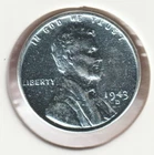 1943 WWII Lincoln Wheat Steel Penny Collectible US Collection Very Good War Coin
