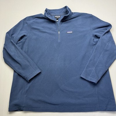 Patagonia Micro D 1/4 Zip Fleece Mens 3XL Pullover Navy Blue