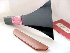 Shamisen Bachi White Ivory Tsugaru Shamisen Size 14 Black 140g Plastic Plectrum