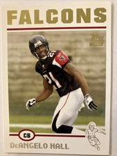 2004 DeAngelo Hall Topps Rookie Football Card #321. rookie card picture