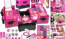 Kids Makeup Kit for Girl - 52 PCS Safe and Washable Makeup-Palette-L-Rose