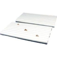 2 Ring Tray White Faux Leather Jewelry Display Unit