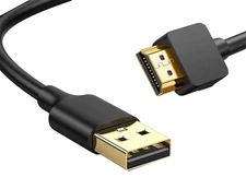 USB to HDMI Cable, USB to HDMI Adapter for Monitor, USB 3.0 Male to HDMI Male Ad