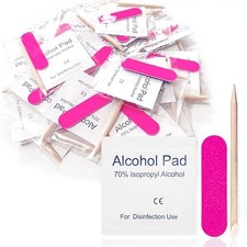 Qsnidy 30 Pack Disposable Manicure Kit Individually Packed 3-Piece Mini Press