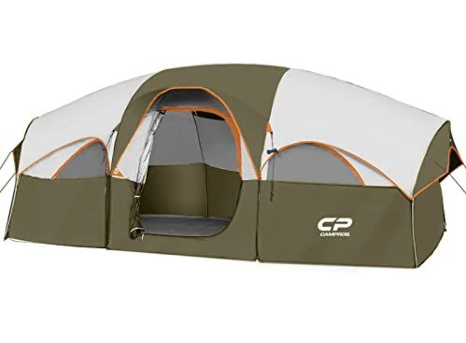 Tienda CAMPROS para 8 personas - Tienda familiar grande, resistente a la intemperie, centro de 6 pies, divisor Foto 4 de 4