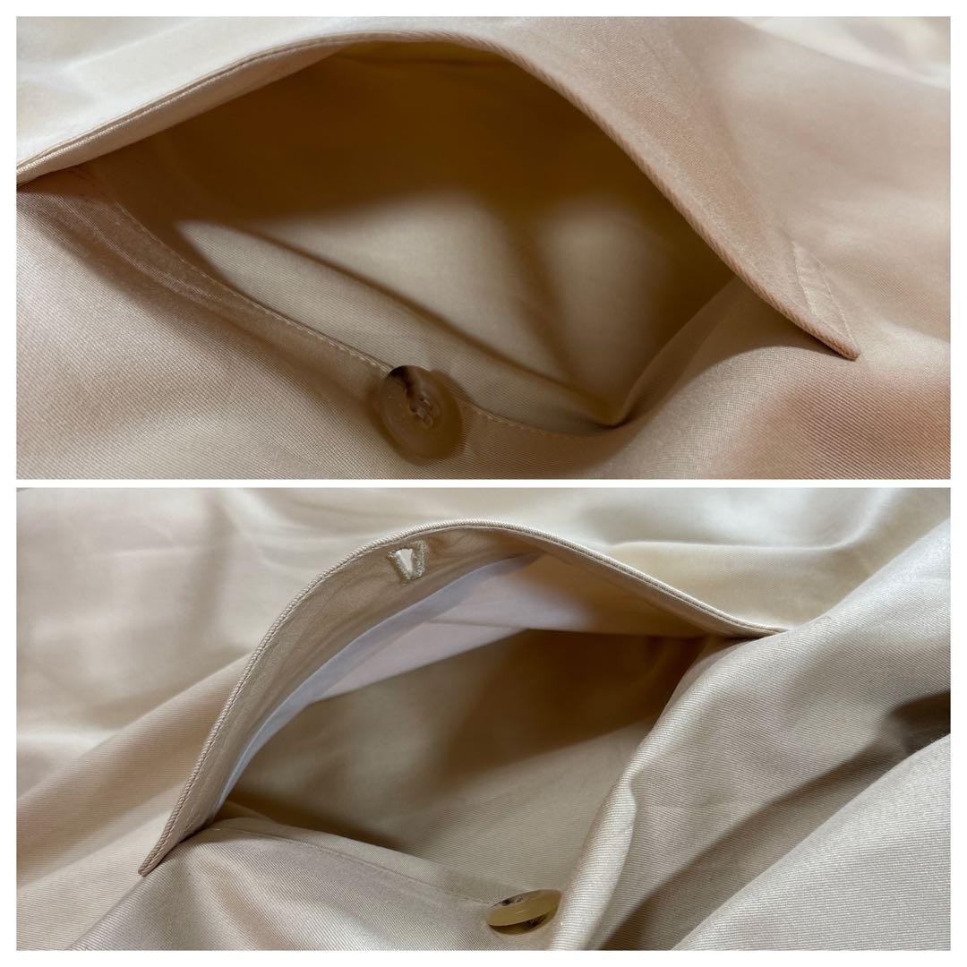 Burberry Trench Coat Beige Cotton With Nova Check Pattern Size M Women thumbnail 10