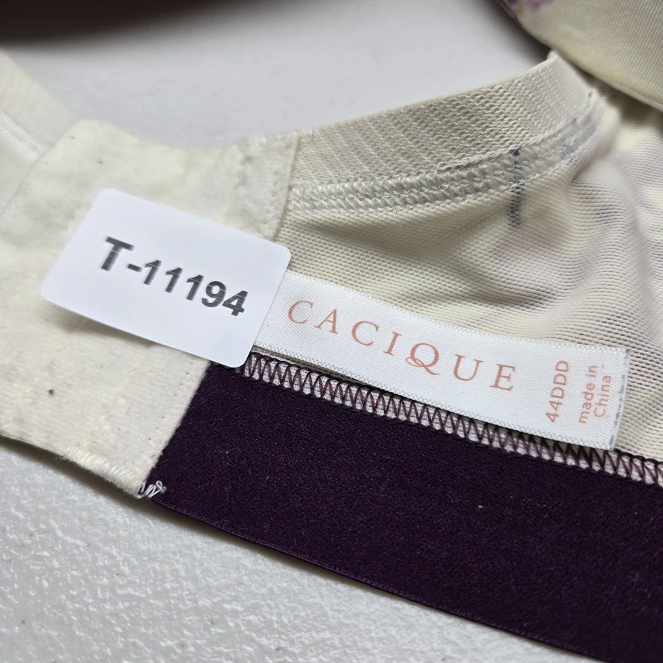 Sujetador Cacique Mujer 44DDD Marfil Floral Ligeramente Forrado FC Con Aros Lirio Foto 2 de 4