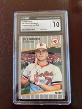 1989 FLEER FF ERROR #616 BILL RIPKEN  CGC 10