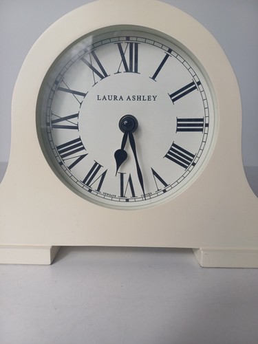 Laura Ashley Holborn Decorative Mantel Clock Cream White Wooden Home Decor - Picture 3 of 18