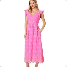 NEW Women's Lilly Pulitzer Lilyanne Hot Pink Dress 10