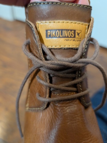 Pikolinos Rotterdam Botines Cremallera Cuero Marrón Mujer 38 EE. UU. 8 España Tacón Bloque - Imagen 4 de 17