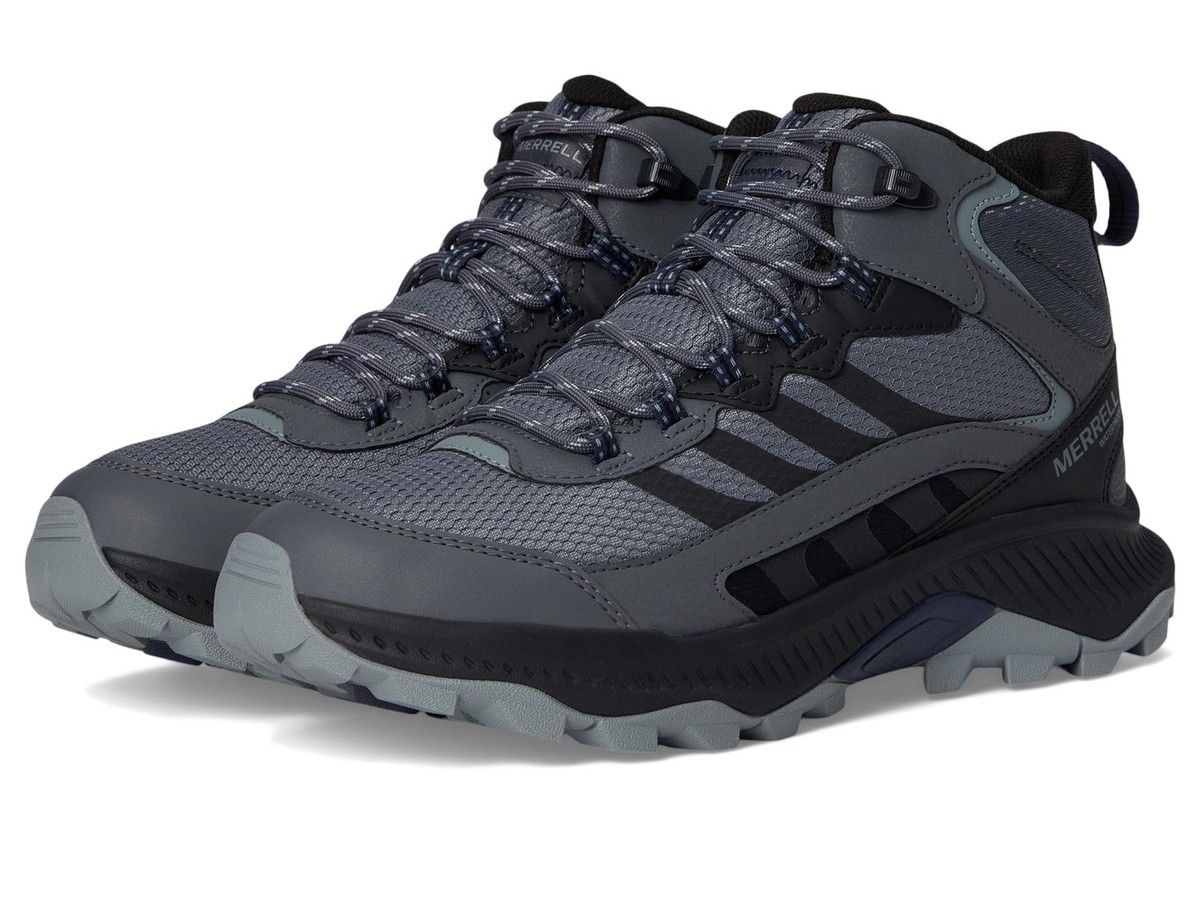Merrell Speed Strike 2 Mid Waterproof Hiking Boots Mens US 9 Rock Gray J037837 Amazon.com | Merrell Men main image 2