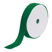 Velvet Ribbon 1 1/2 Inch x 10 Yard Single Face Spool Silky for DIY Dark Green