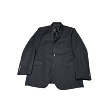 Hugo Boss x Lanificio Tesse Hutch3 Mens Black 100 Virgin Wool Blazer Jacket 46L