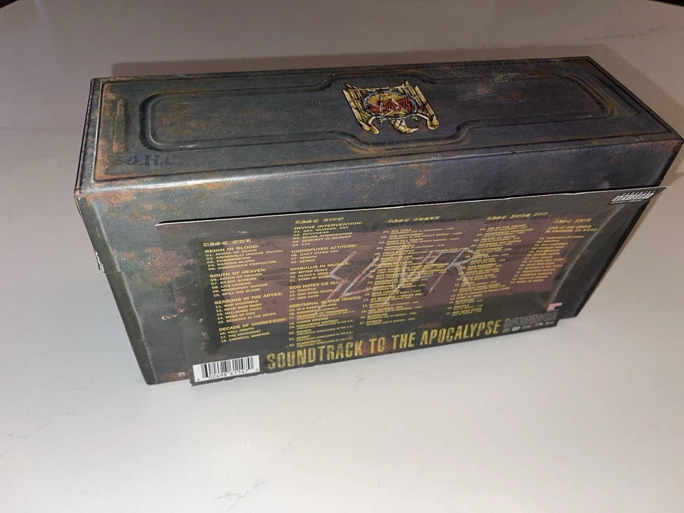 Slayer Soundtrack to the Apocalypse CD 2003 American Version, 5 disk Set Foto 3 de 4