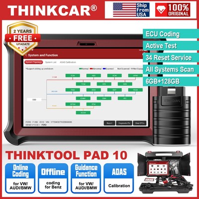 THINKCAR THINKTOOL PAD10 OBD2 Automotive Scanner Key Programming Tool Diagnostic