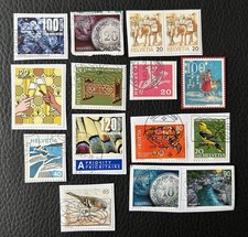 Lot de 15 timbres de Suisse années diverses - Sur Fragment - Briefmarken L74