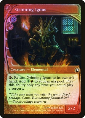 MTG FOIL Grinning Ignus  - Future Sight #116