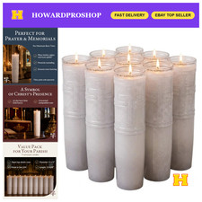 14-Day Sanctuary Candles - Plastic, Made in USA, Religious Supplies, Prayer Cand