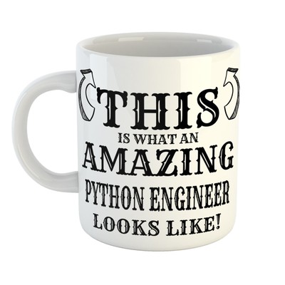 Geschenk für Kollegen - TOLLER PYTHONINGENIEUR SIEHT AUS WIE Tasse - Teepausenheld