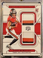 2024 National Treasures Jalen McMillan RC Dual Patch /15 #1/15 Bookend Buccs🔥