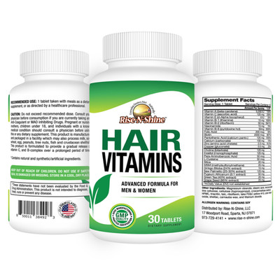 Hair Growth Vitamins Biotin Saw Palmetto DHT Blocker Hair Loss Men Women Capsule