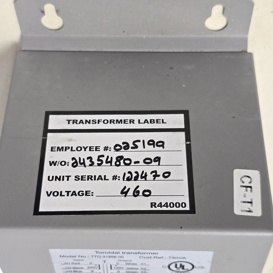 Keen Ocean Toroidal Transformer Step Down 480V-120V TTO-31956-00  - Image 4 of 4