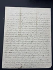 1861 Civil War Soldier Letter Narrow Escape from Rebels Battle of Bull Run
