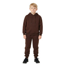 Kids Boys plain Tracksuit Hooded Sweatshirt Set Jogging Bottoms Hoodie top hoody