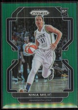 2022-23 Panini Prizm WNBA Green Nina Milic Rookie Minnesota Lynx #25