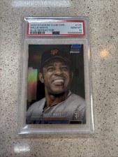 2022 Topps Stadium Club Chrome 175 Willie Mays Blue Refractor PSA 10 LOW POP