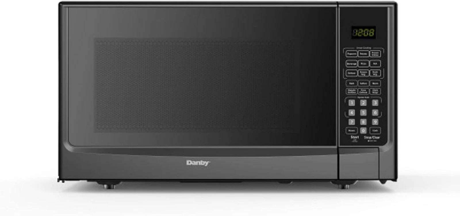 Stylish 1.4 Cu. Ft. Countertop Microwave with Sensor Cooking - White/Black