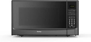 Élégant 1.4 Cu. Ft. Micro-ondes de comptoir avec cuisson de capteur - Blanc/Noir