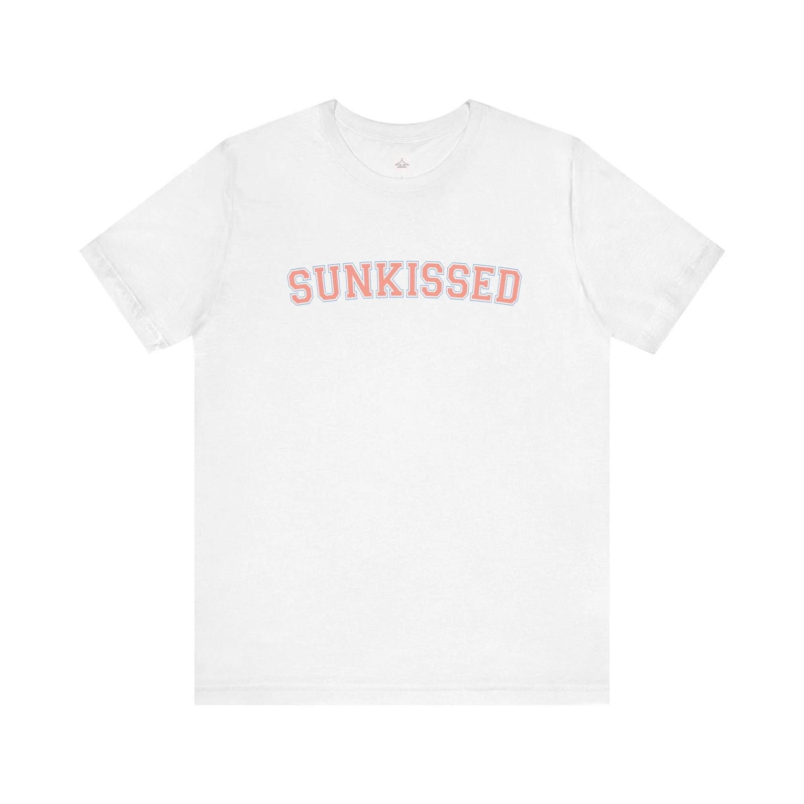 SUNKISSED script text Tee | White short sleeve t-shirt