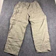 Columbia Pants Men's Tan Large Omni Shade Convertible Hiking Mesh Lined PFG